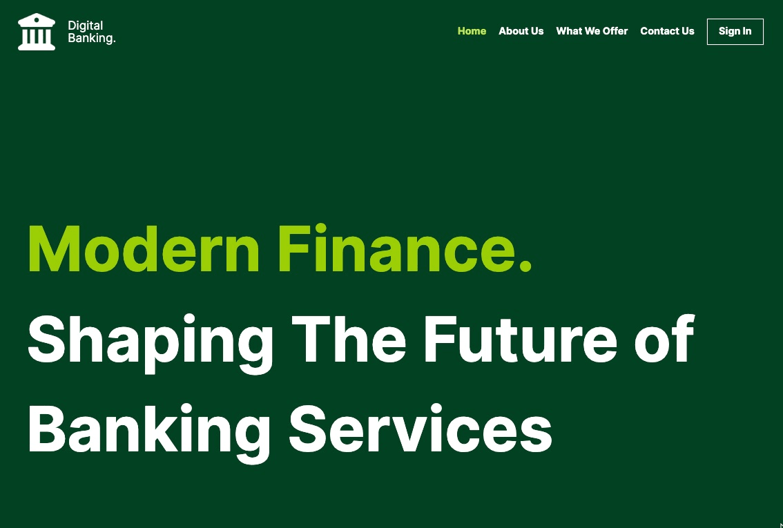 null Template de site web de Strikingly